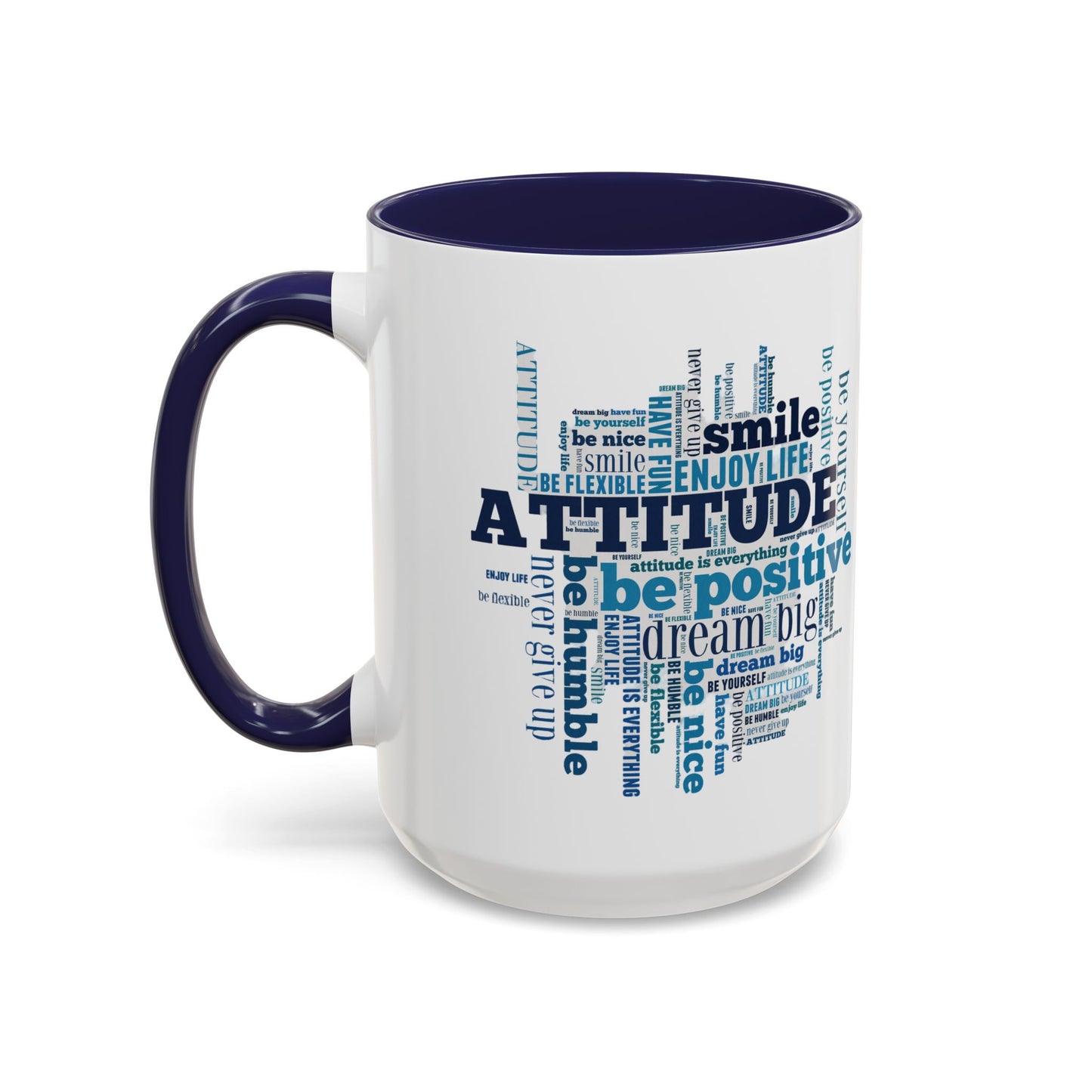 Positive Attitude Accent Coffee Mug (11, 15oz)