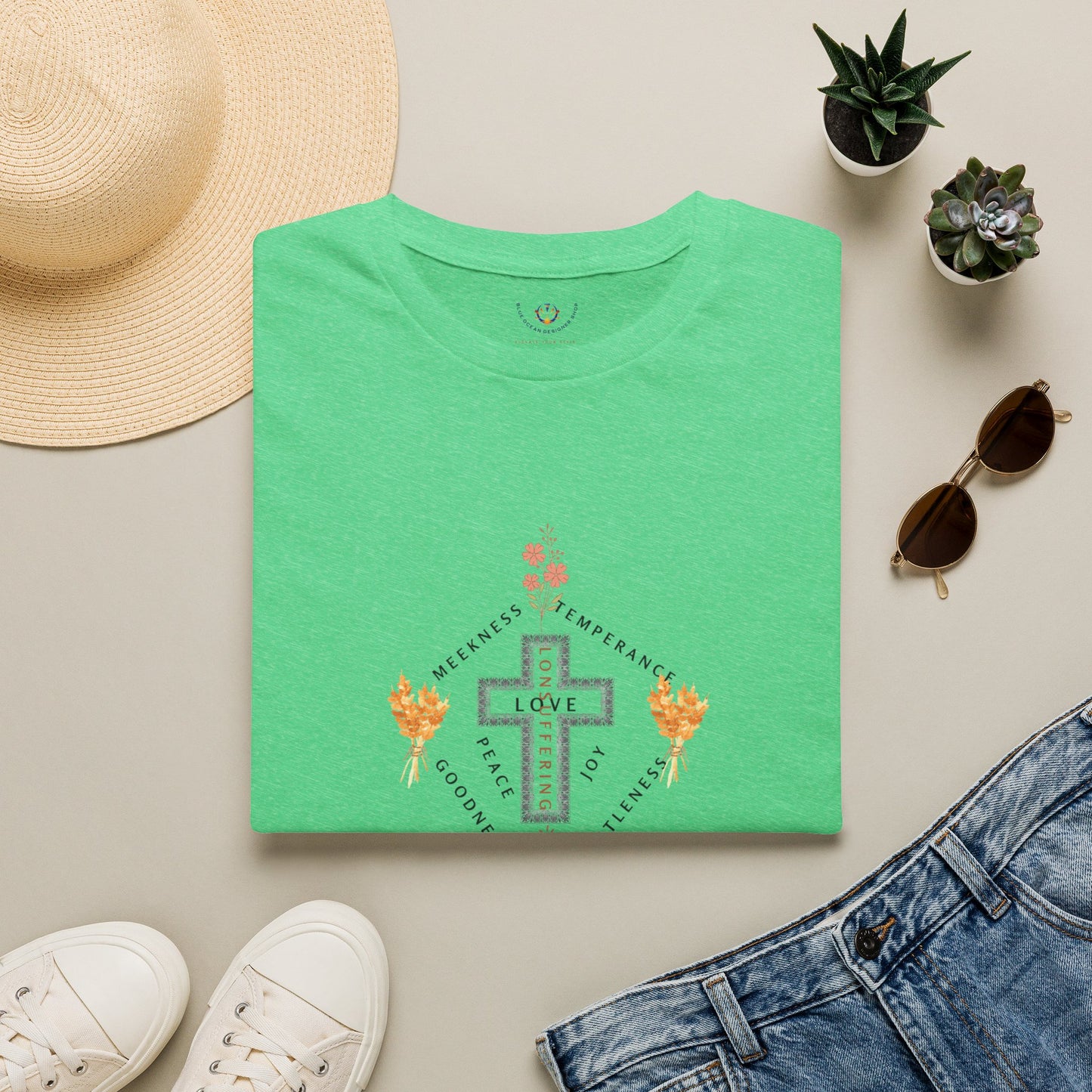 Faith Cross T-Shirt — Inspirational Christian Tee