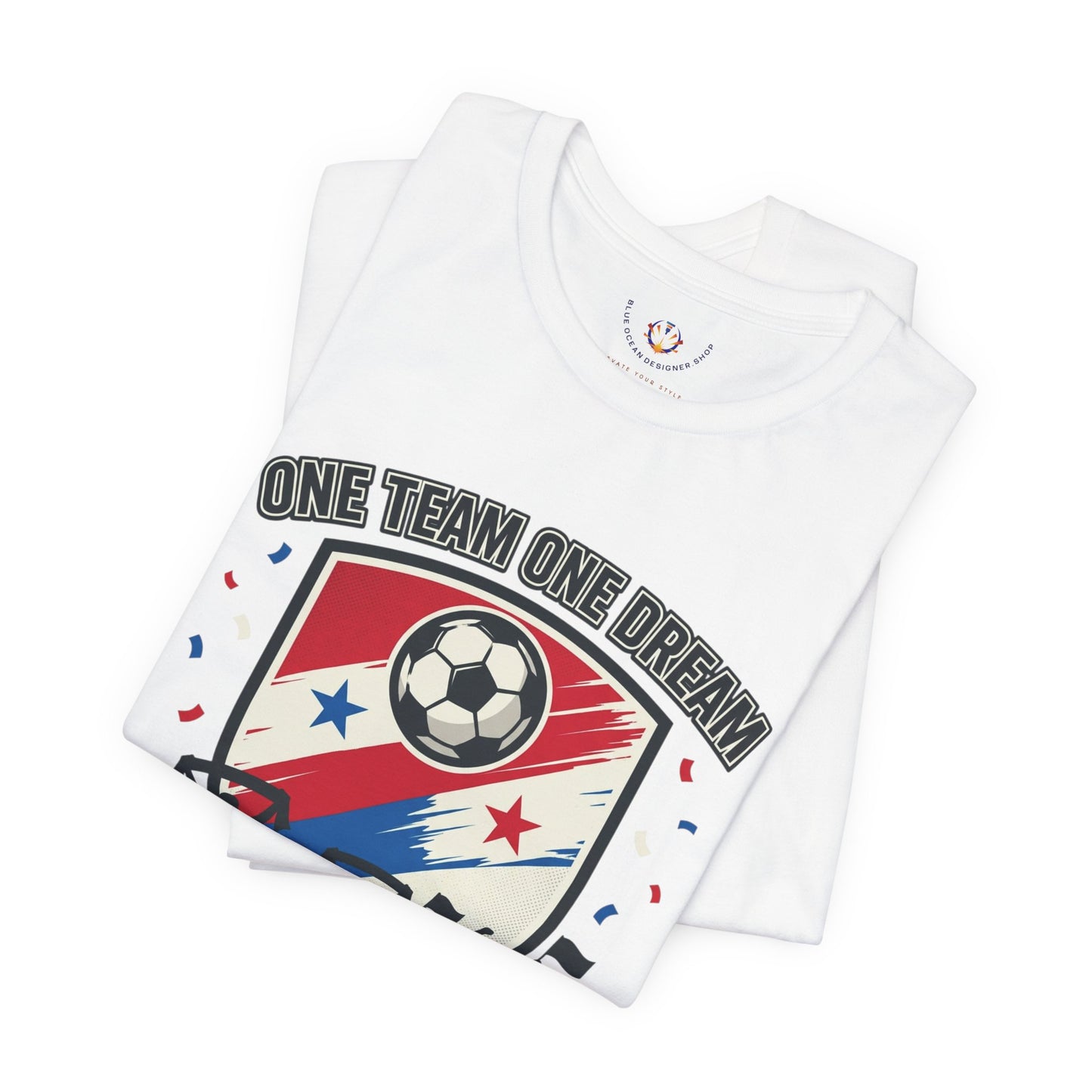 Panama Retro Soccer Crest Tee | country pride, championship season