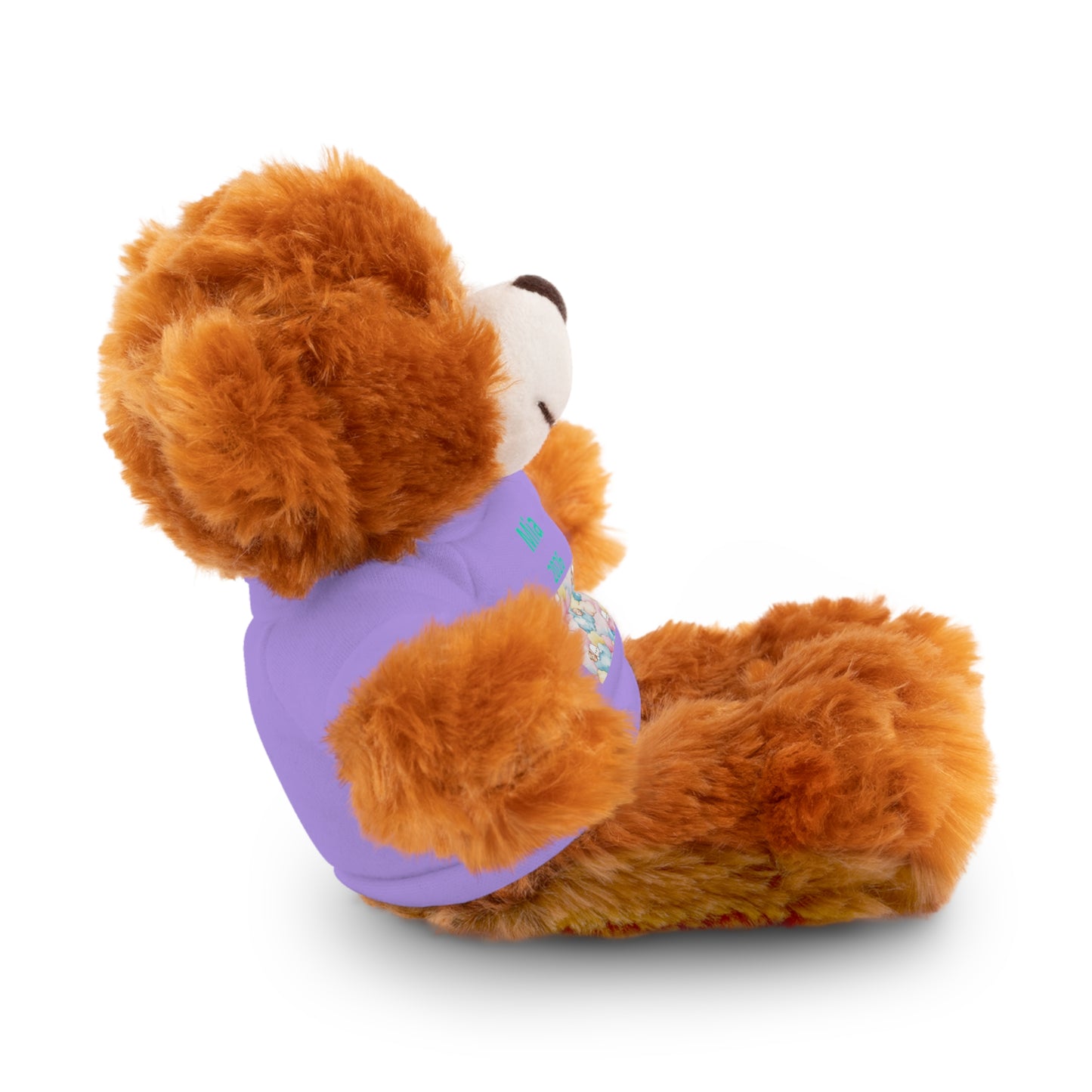 Personalized Plush Bear with Custom Tee — Cute Candy Print & Name
