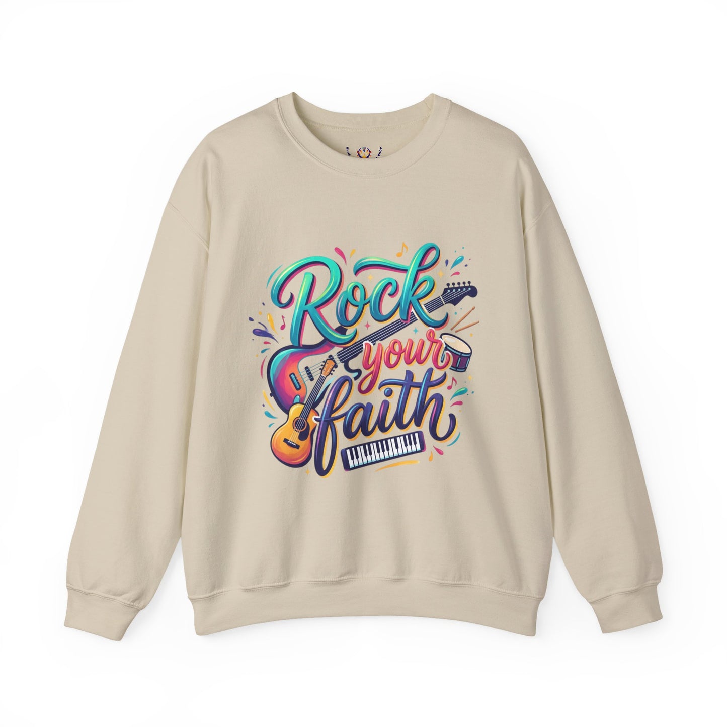Rock Your Faith Sweatshirt — Christian Music Graphic Crewneck