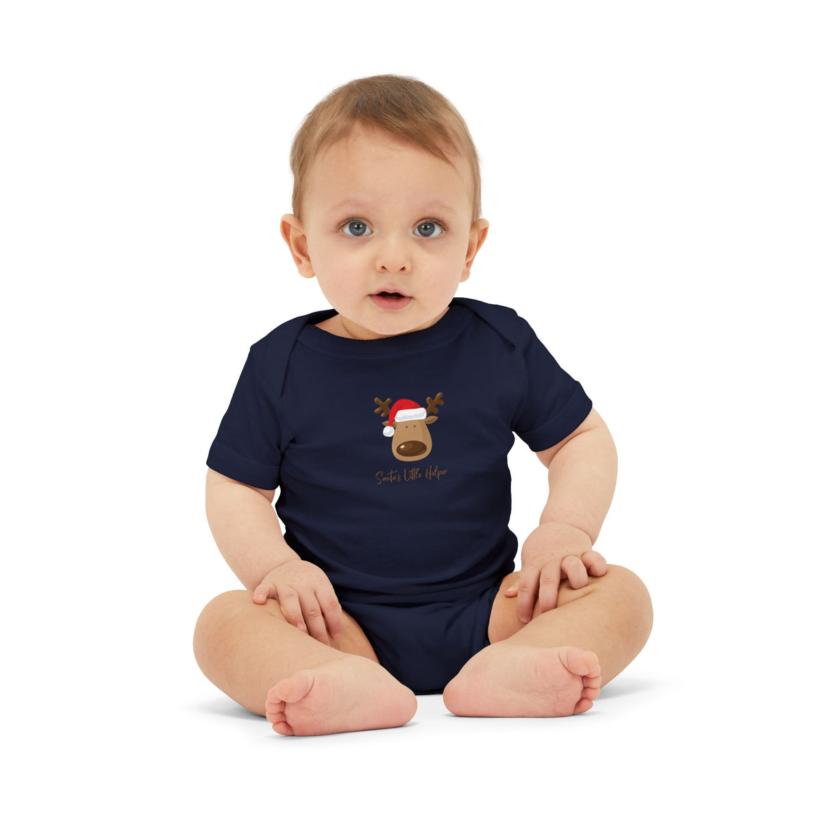 Reindeer Baby Onesie - Cute 'Tis the Season Infant Bodysuit, Christmas Holiday Outfit