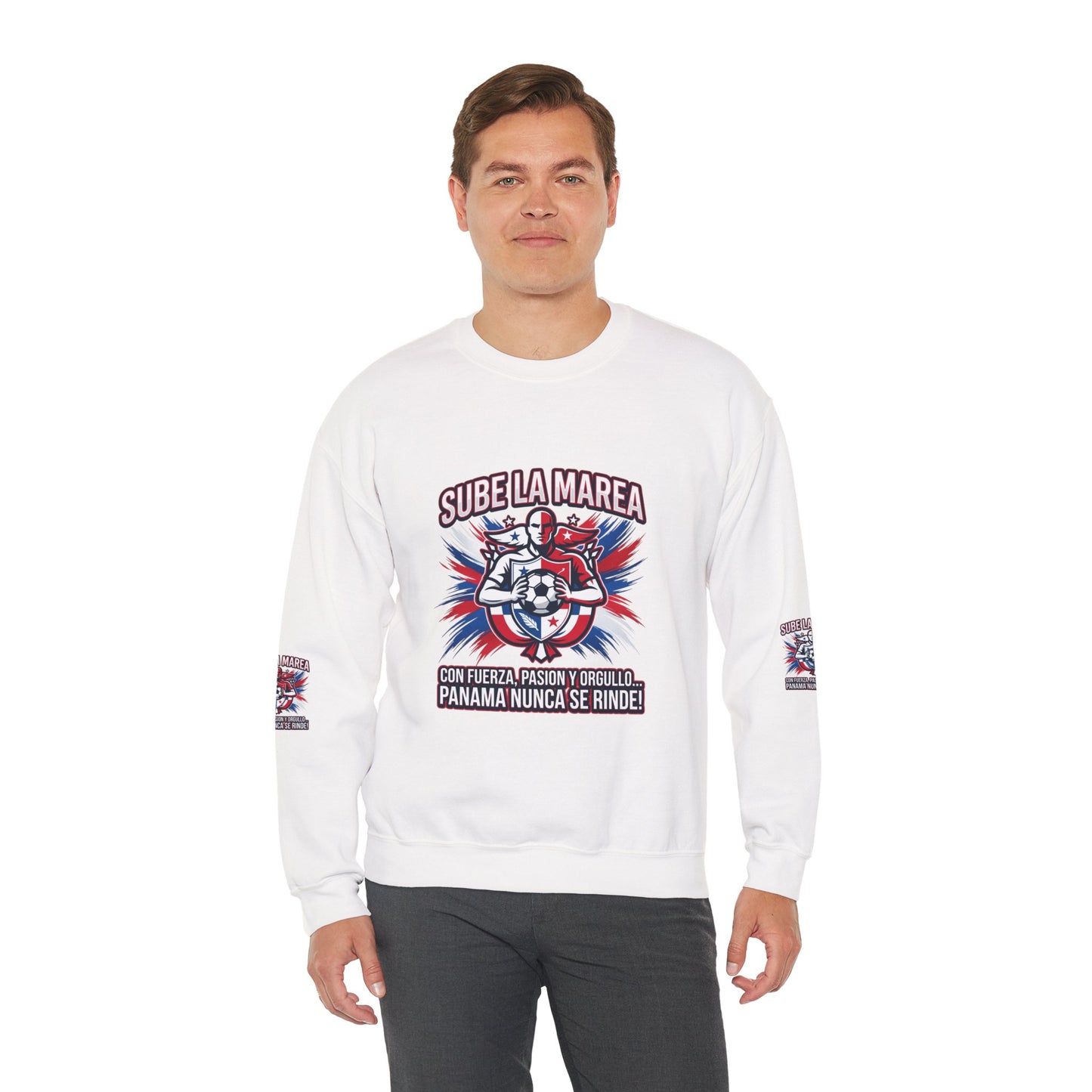 Sube La Marea Soccer Crewneck, Panama Country Pride, Retro Championship