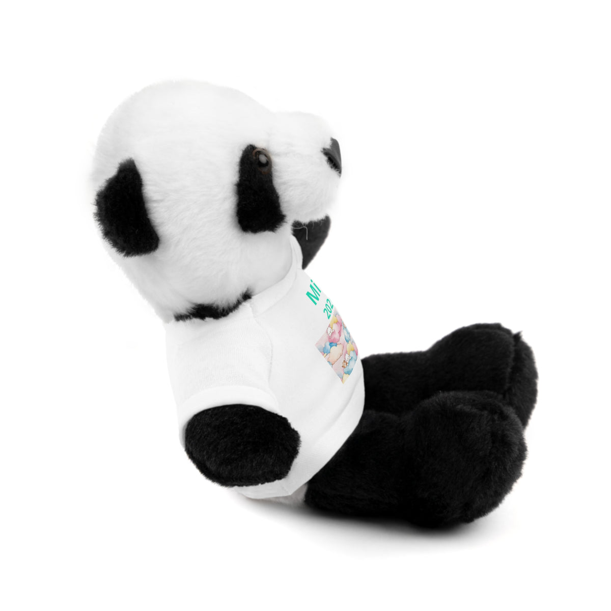 Personalized Plush Bear with Custom Tee — Cute Candy Print & Name