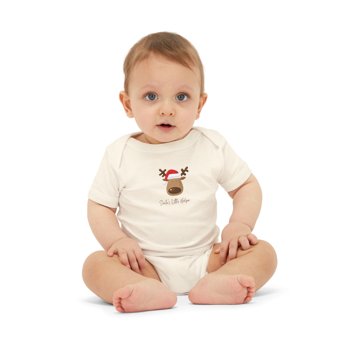 Reindeer Baby Onesie - Cute 'Tis the Season Infant Bodysuit, Christmas Holiday Outfit