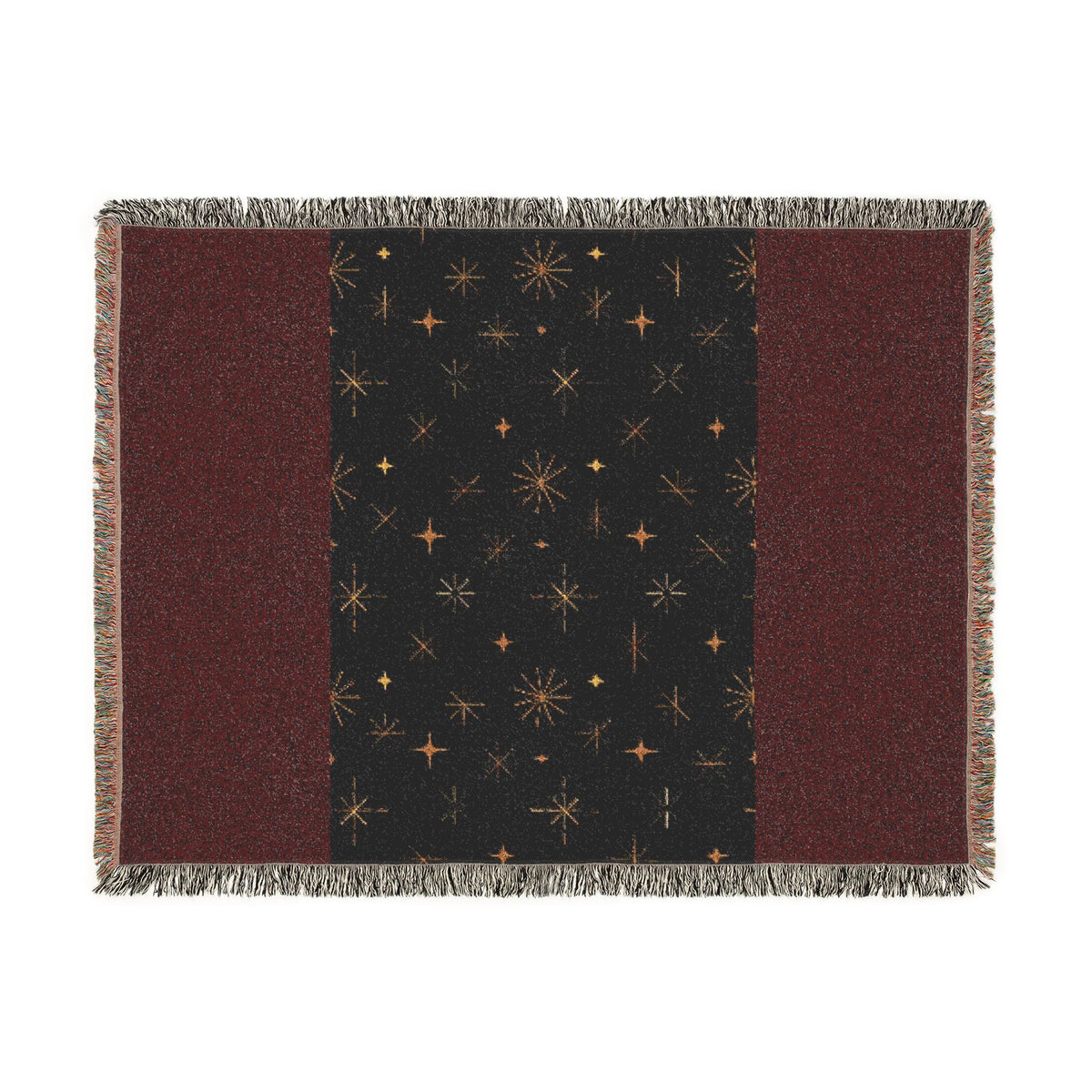 Galaxy Night Woven Blanket — Starfield Throw for Cozy Home & Gifts
