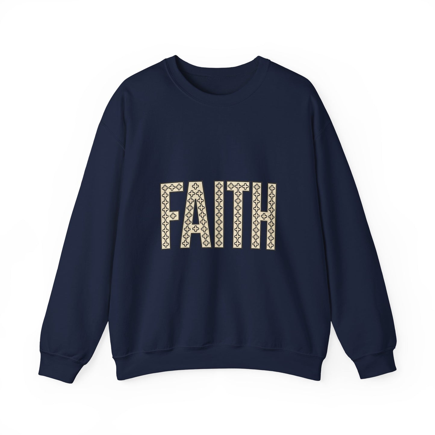 Faith groovy lettering Sweatshirt | Christian encouragement, pastel retro