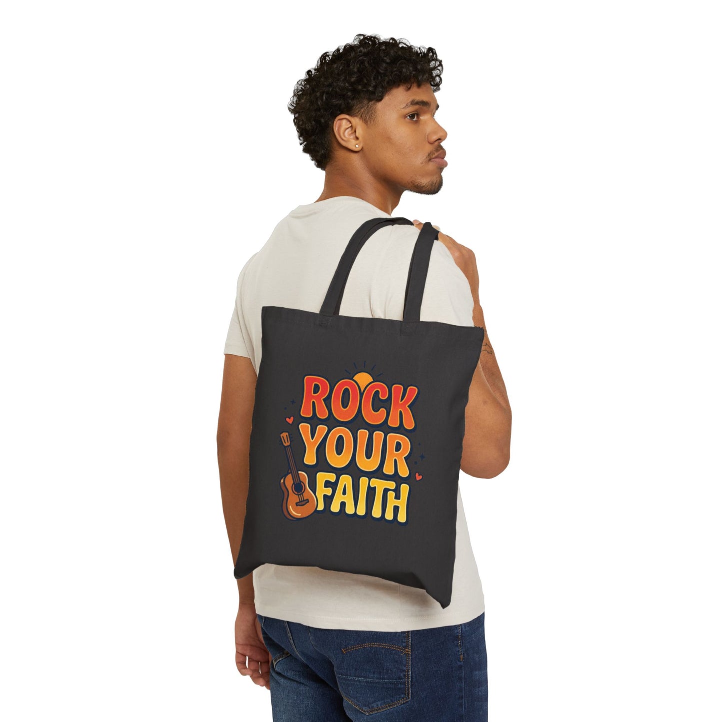 Rock Your Faith Tote | Christian encouragement, retro groovy pastel