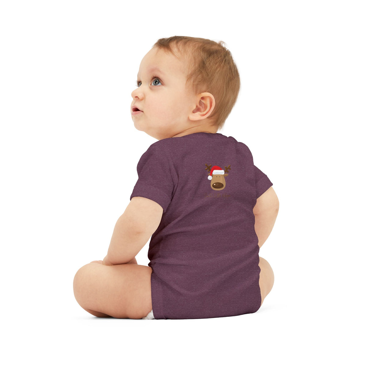 Reindeer Baby Onesie - Cute 'Tis the Season Infant Bodysuit, Christmas Holiday Outfit