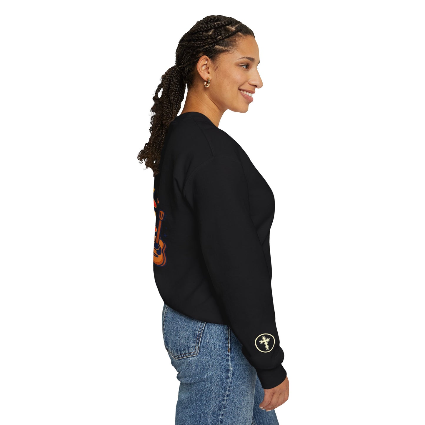 Rock Your Faith Sweatshirt | Christian encouragement, retro groovy pastel