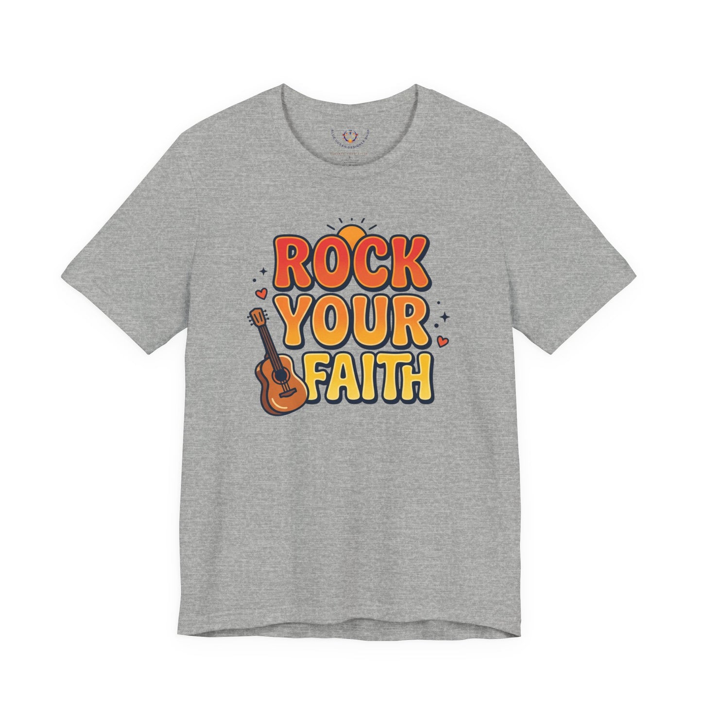 Rock Your Faith Tee | Christian encouragement, retro groovy pastel