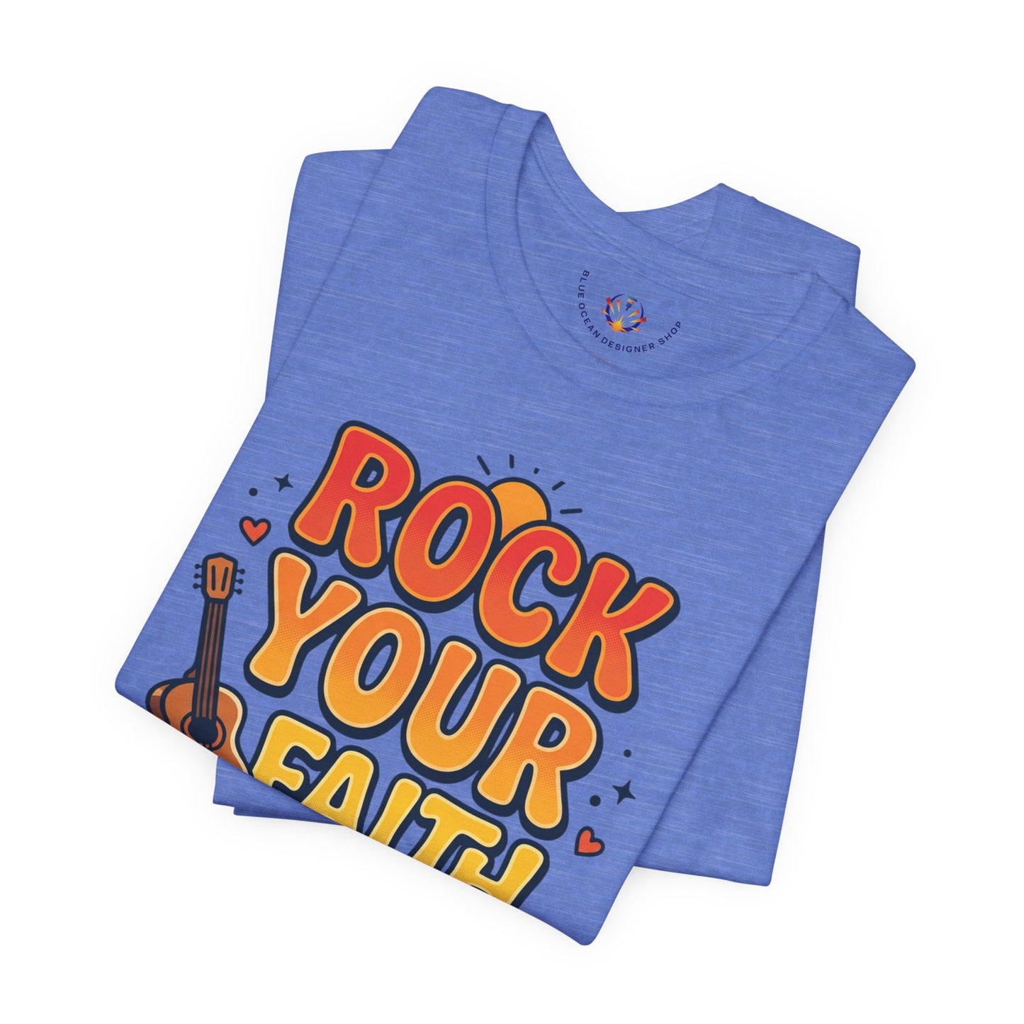 Rock Your Faith Tee | Christian encouragement, retro groovy pastel