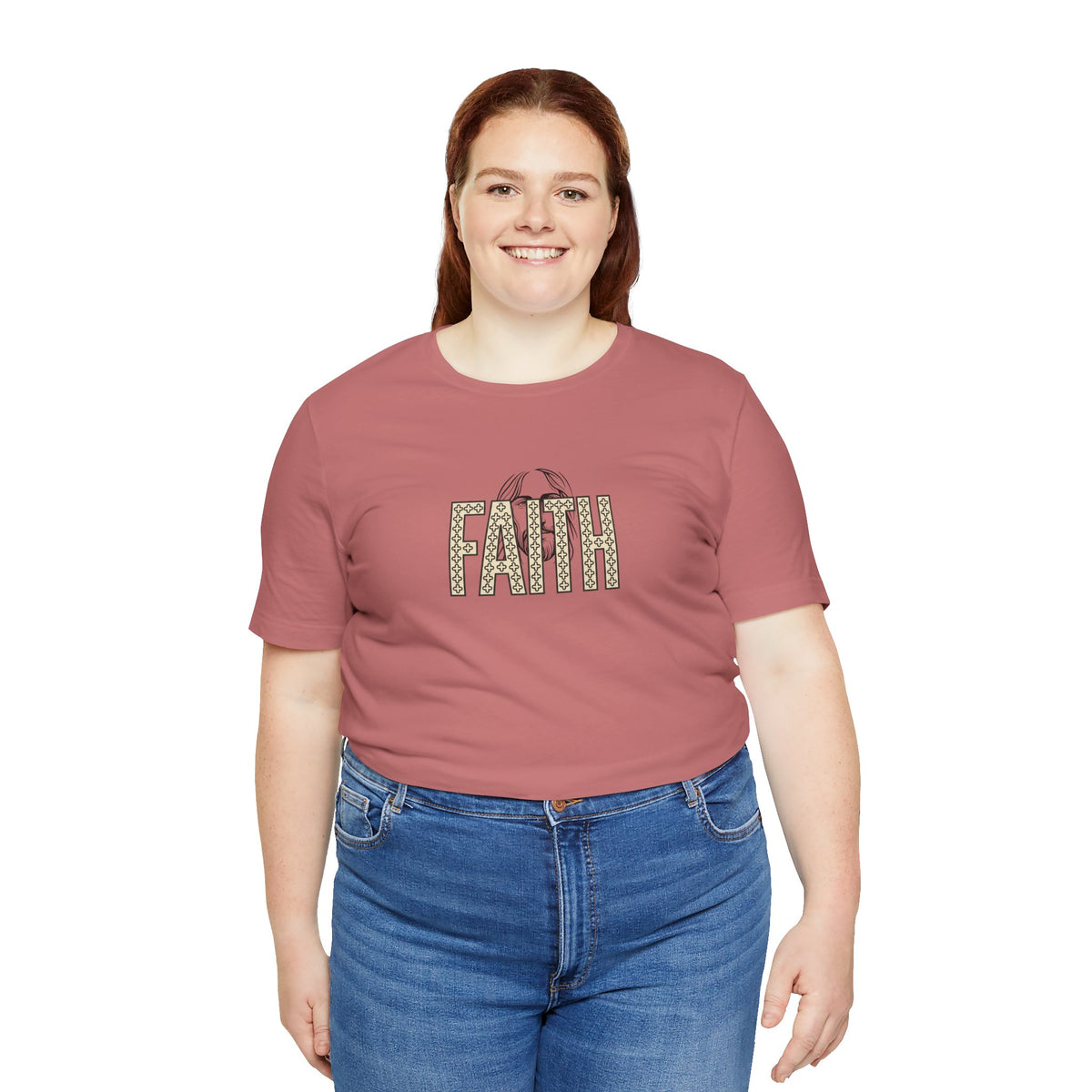 Faith Graphic Tee — Jesus Face Christian T-Shirt