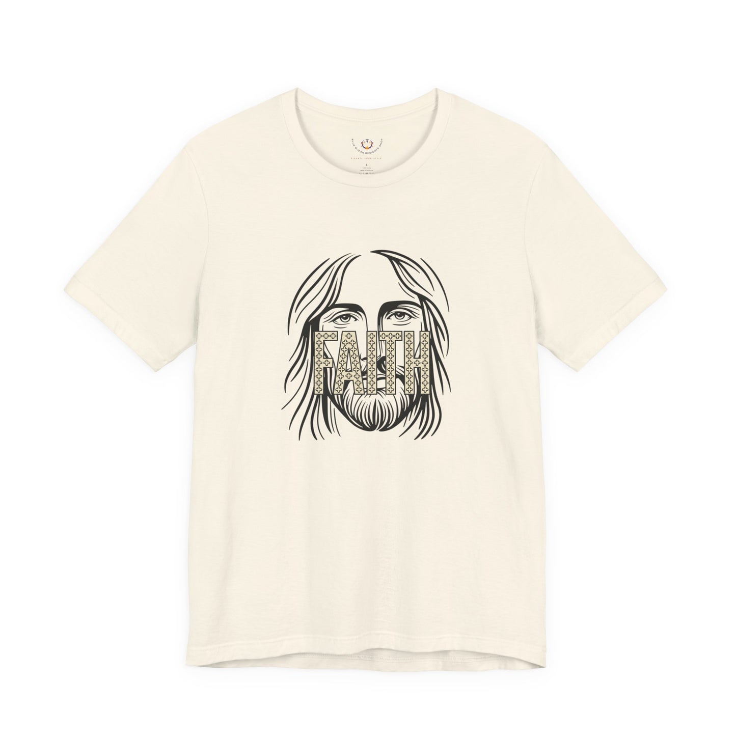 Faith Graphic Tee — Jesus Face Christian T-Shirt