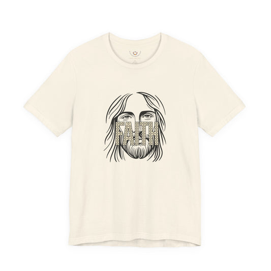 Faith Graphic Tee — Jesus Face Christian T-Shirt