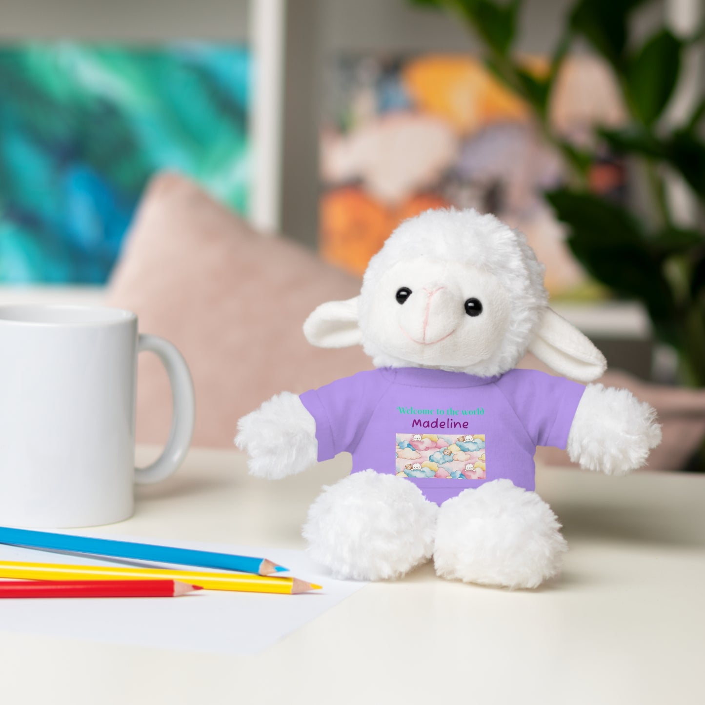 Welcome to the World Newborn Baby Teddy with 'Welcome to the world' Tee