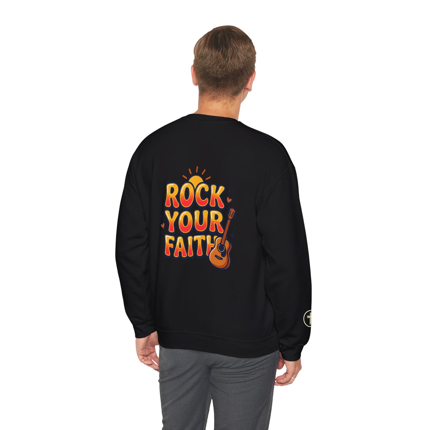 Rock Your Faith Sweatshirt | Christian encouragement, retro groovy pastel