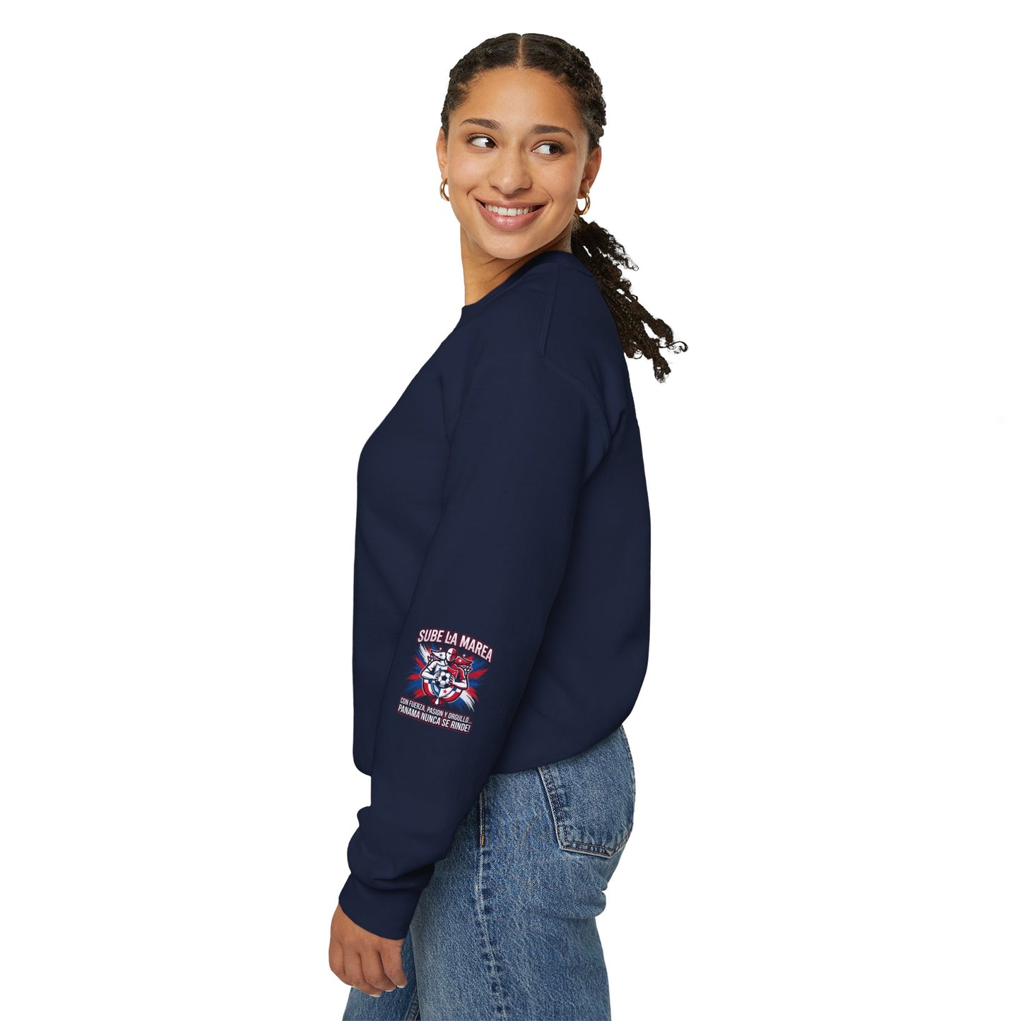 Sube La Marea Soccer Crewneck, Panama Country Pride, Retro Championship