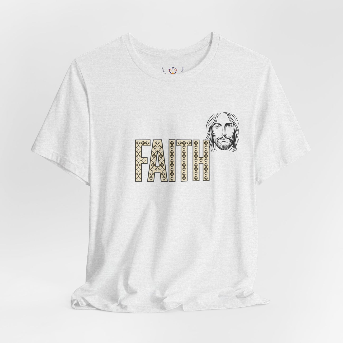 Faith Graphic Tee — Jesus Face Christian T-Shirt