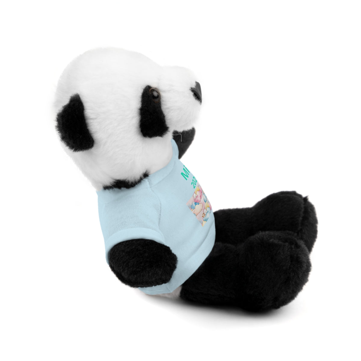 Personalized Plush Bear with Custom Tee — Cute Candy Print & Name
