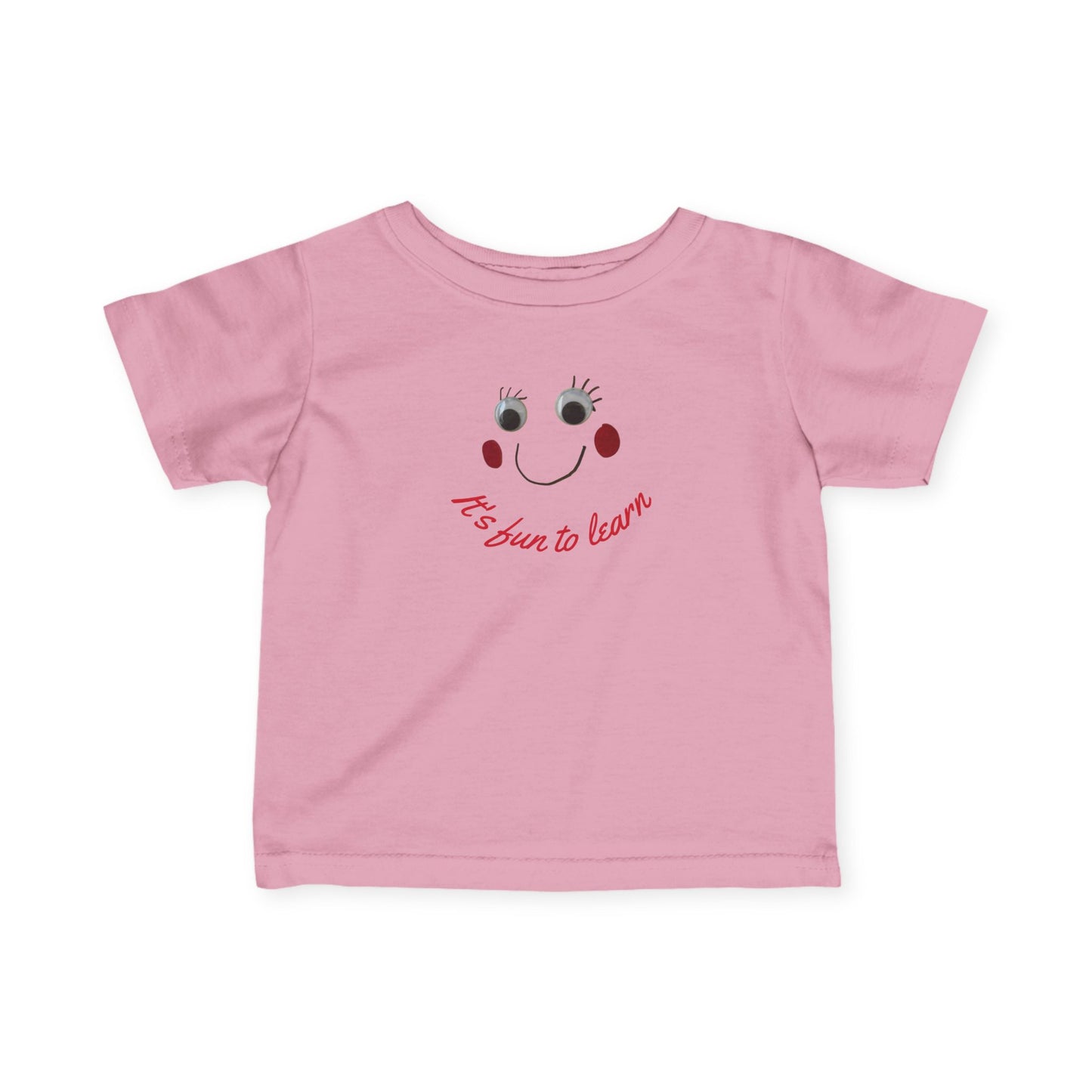 Infant Tee — Cute Smiley Face “It’s fun to learn” Baby Shirt