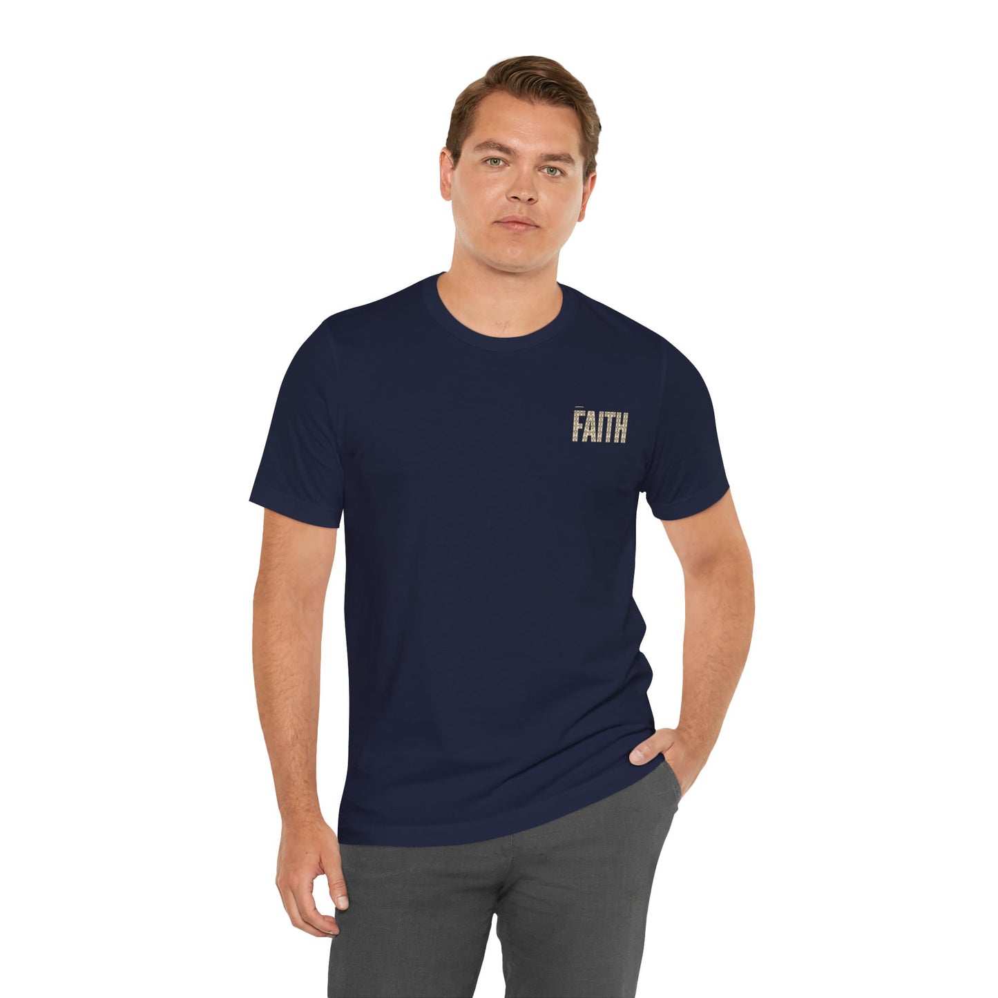 Faith block letters T-Shirt | Christian encouragement, pastel groovy style