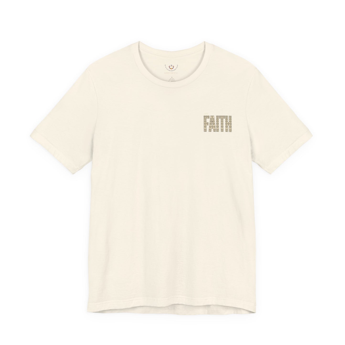 Faith block letters T-Shirt | Christian encouragement, pastel groovy style