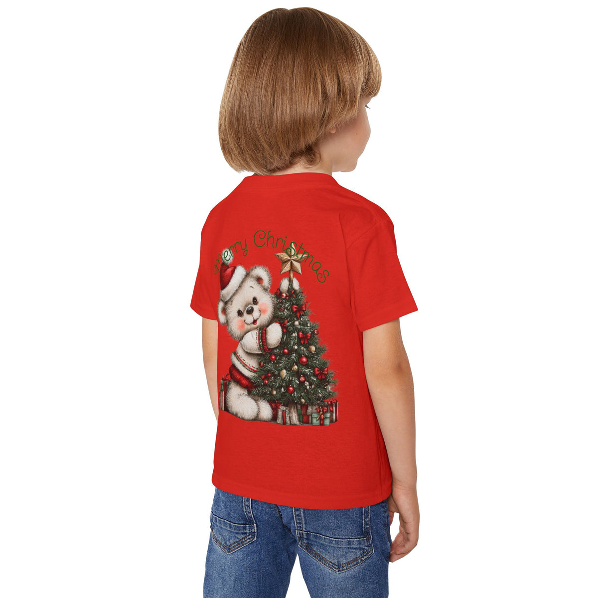 Merry Christmas Bear Toddler T-Shirt