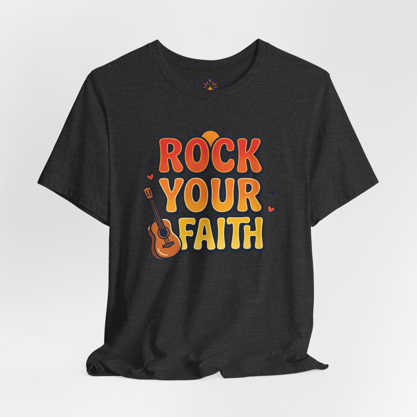 Rock Your Faith Tee | Christian encouragement, retro groovy pastel