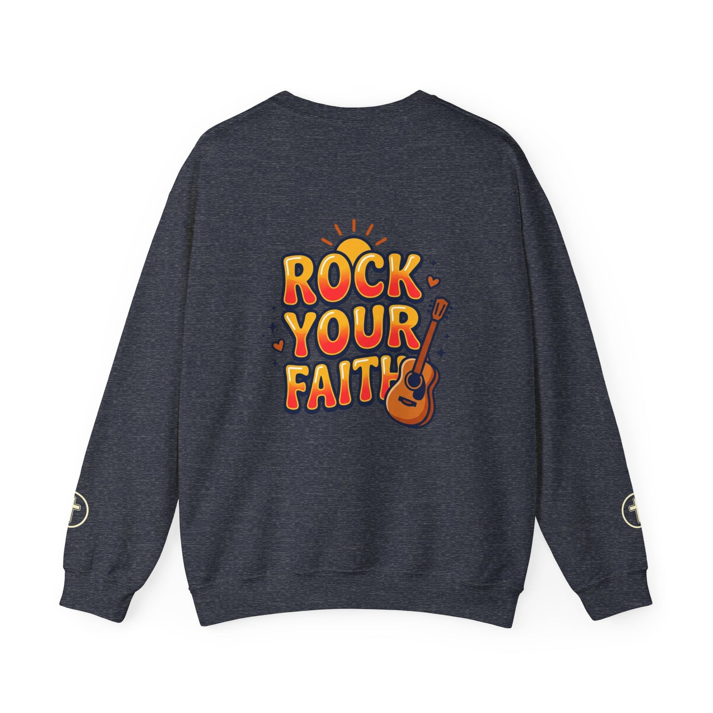 Rock Your Faith Sweatshirt | Christian encouragement, retro groovy pastel