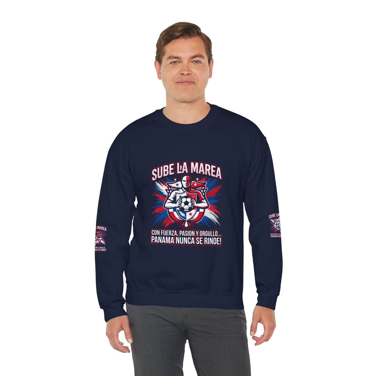 Sube La Marea Soccer Crewneck, Panama Country Pride, Retro Championship