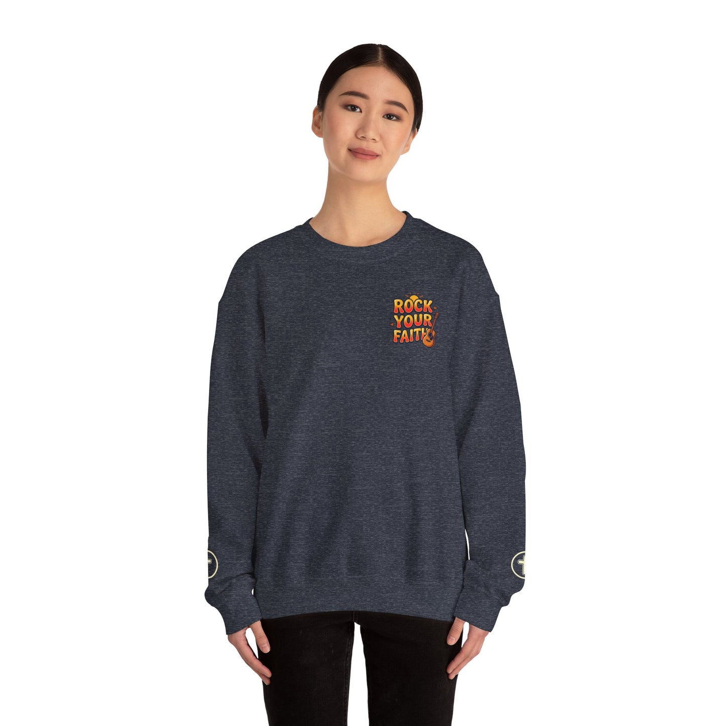 Rock Your Faith Sweatshirt | Christian encouragement, retro groovy pastel