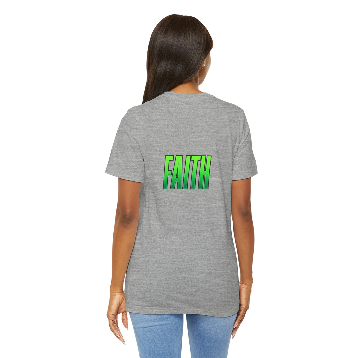 Faith Fish T-Shirt — Green Ichthys Christian Tee