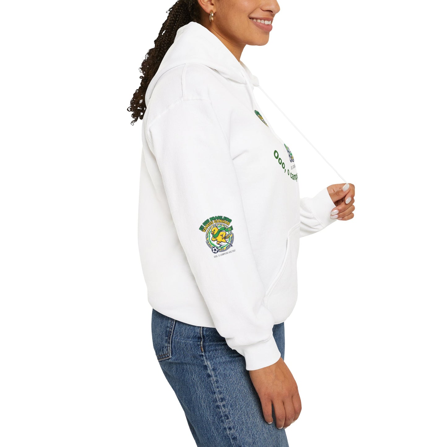 Brazil Retro Soccer Hoodie | national colors, supporters