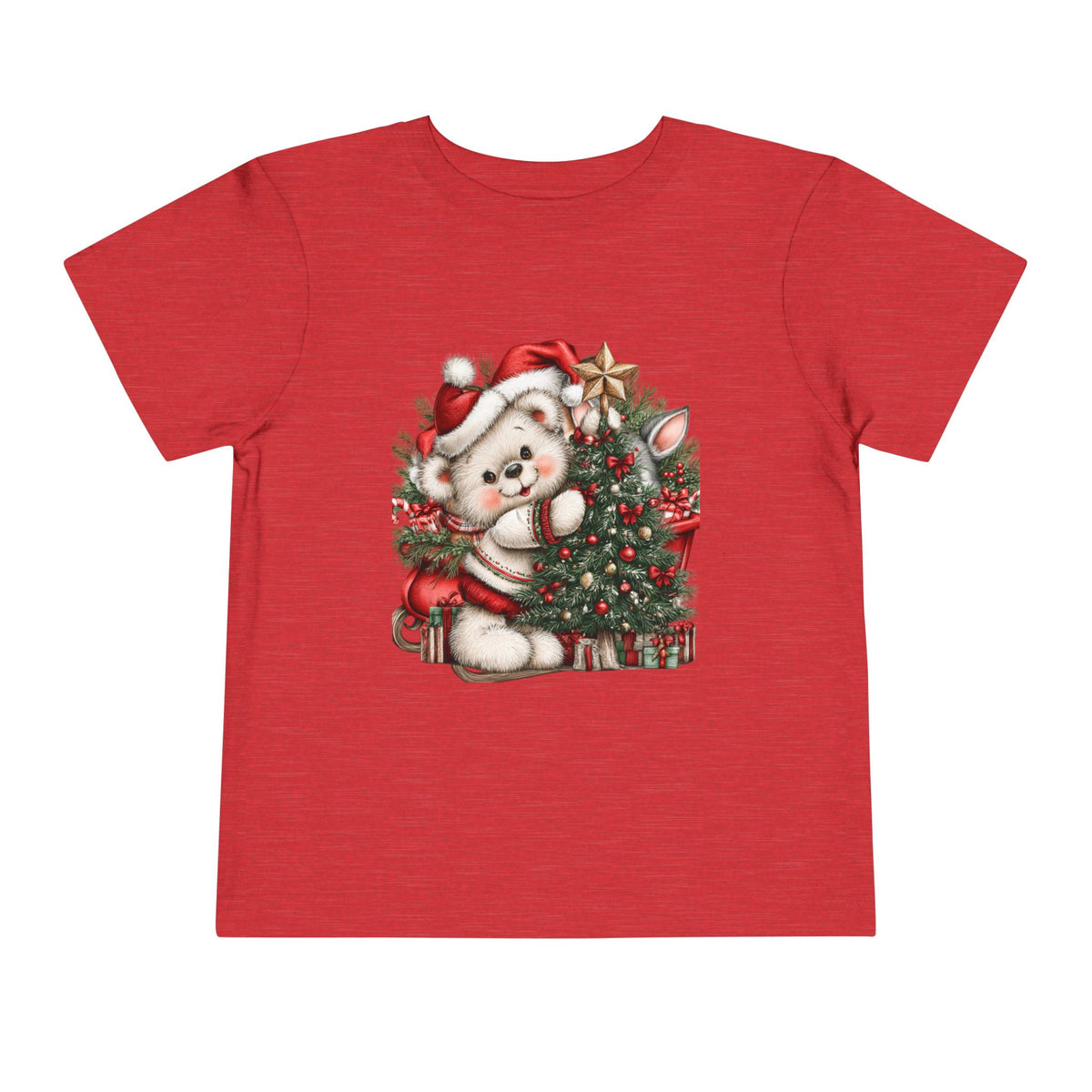 Christmas Toddler Bear Short Sleeve Tee