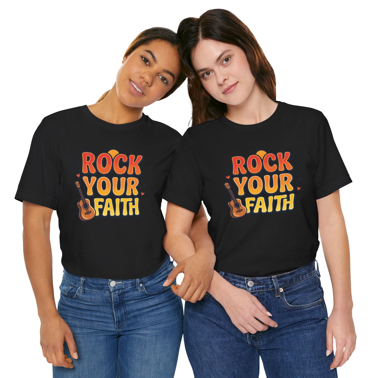 Rock Your Faith Tee | Christian encouragement, retro groovy pastel
