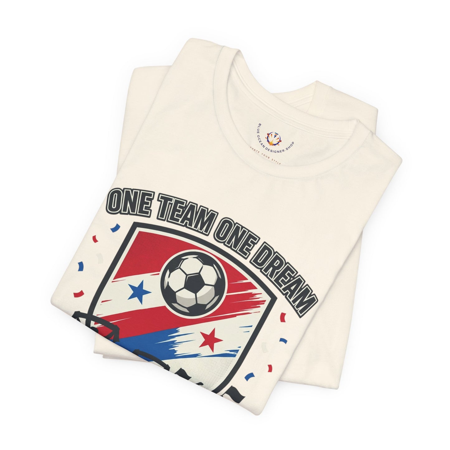 Panama Retro Soccer Crest Tee | country pride, championship season
