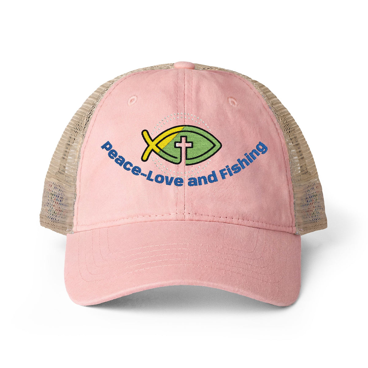 Embroidered Fishing Cap