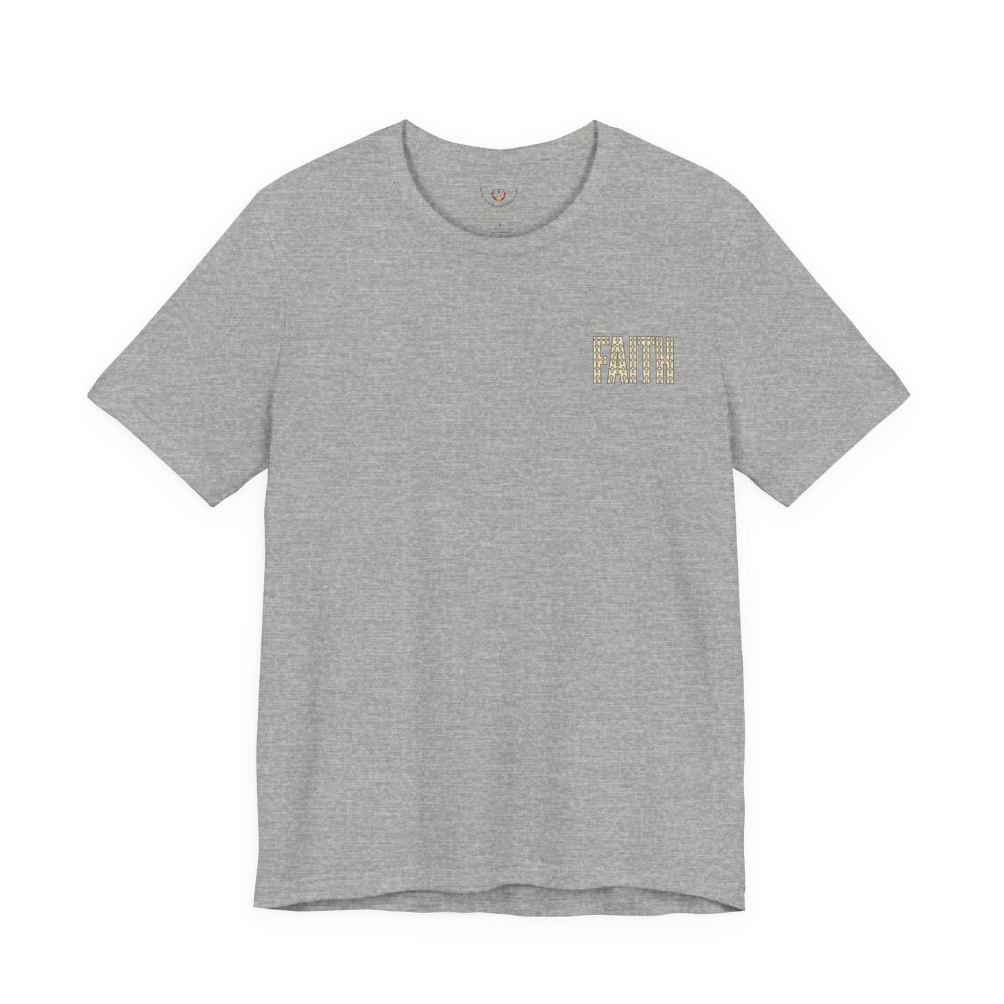 Faith block letters T-Shirt | Christian encouragement, pastel groovy style