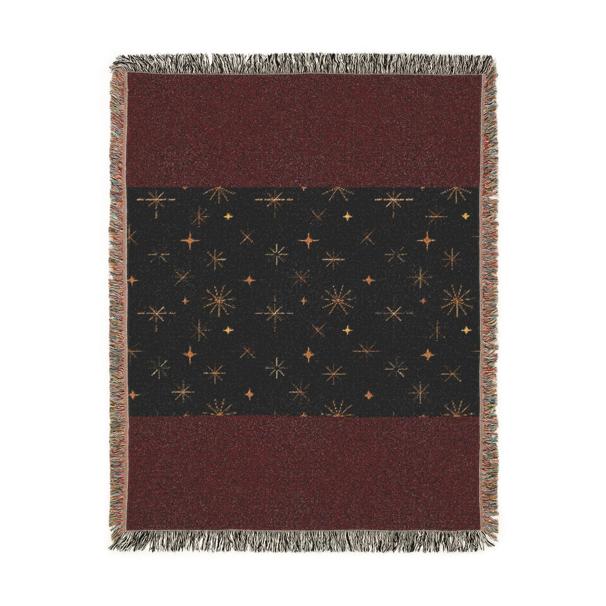 Galaxy Night Woven Blanket — Starfield Throw for Cozy Home & Gifts
