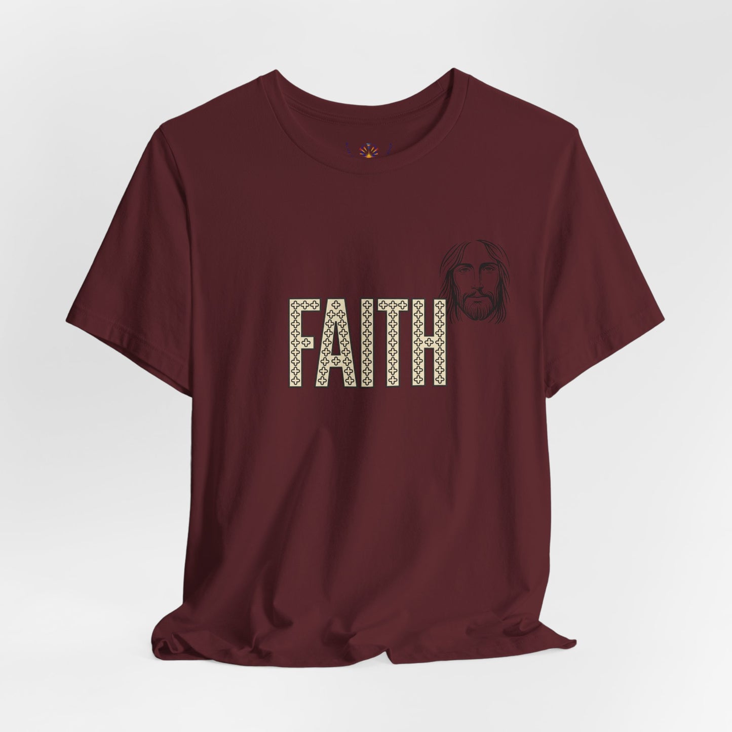 Faith Graphic Tee — Jesus Face Christian T-Shirt