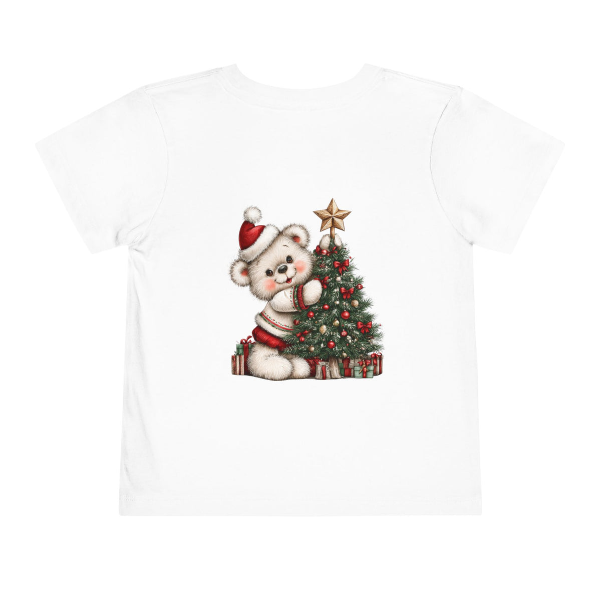 Christmas Toddler Bear Short Sleeve Tee