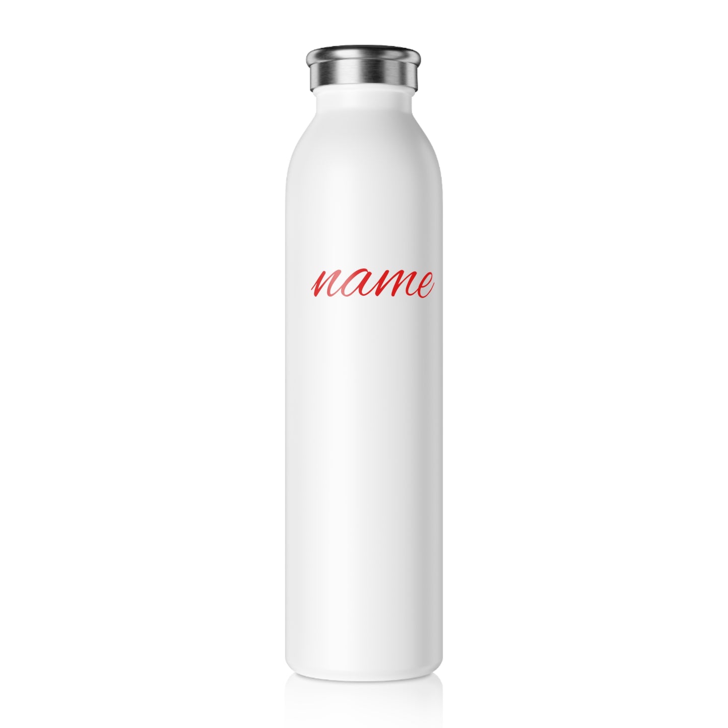 Personalized Game Day Slim Water Bottle – Custom Name Sports Fan Bottle