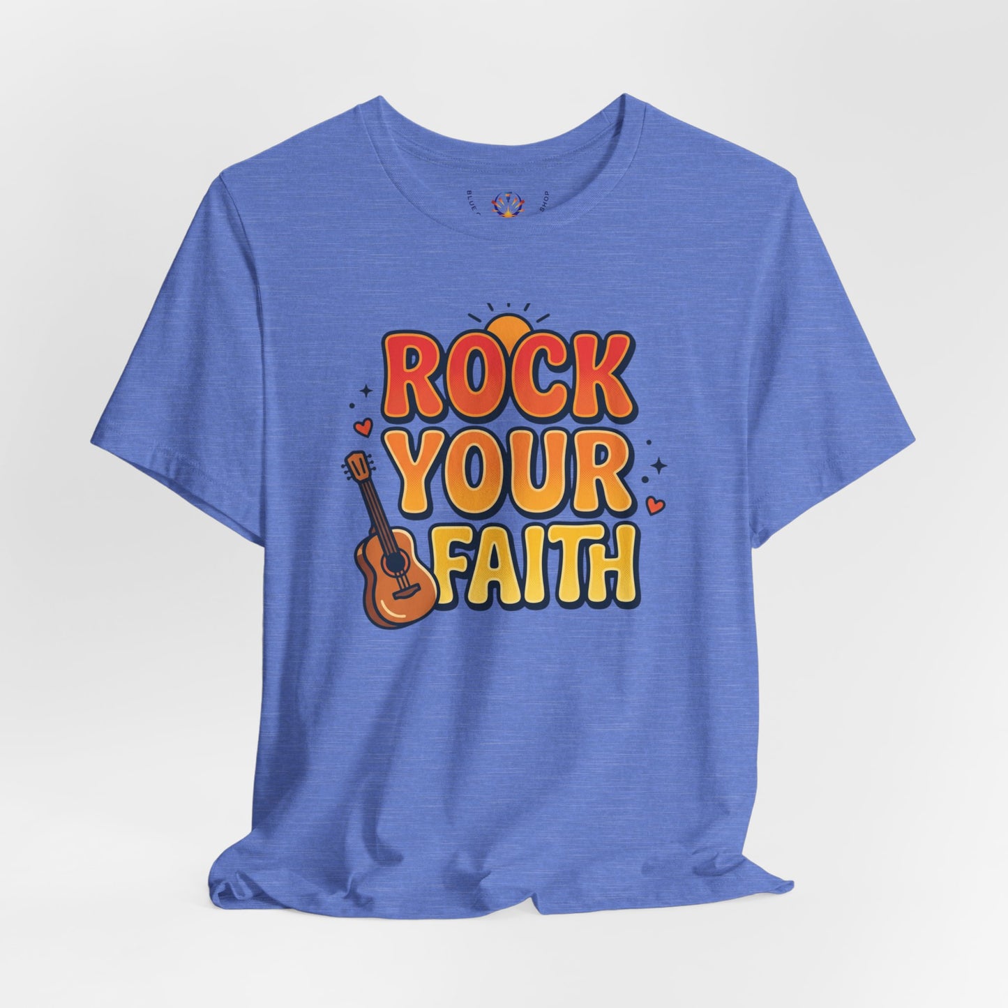 Rock Your Faith Tee | Christian encouragement, retro groovy pastel