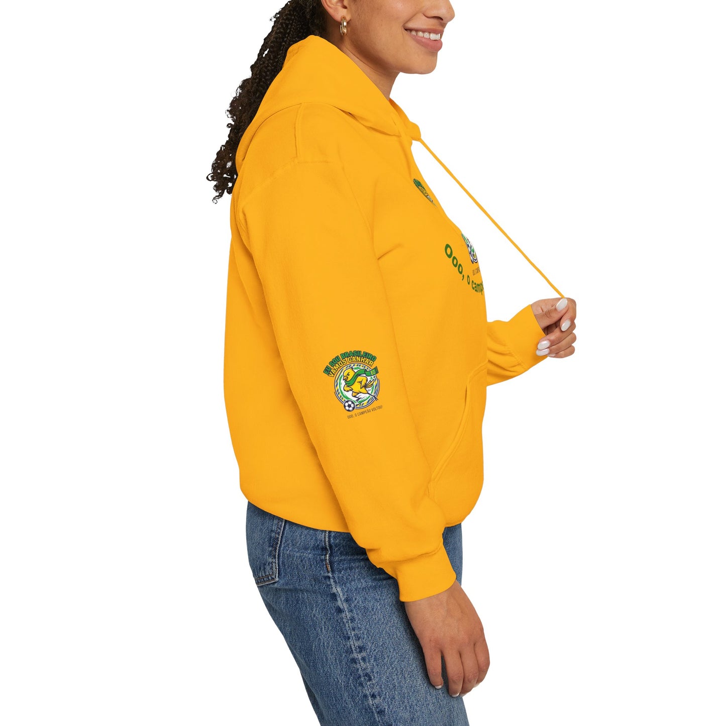 Brazil Retro Soccer Hoodie | national colors, supporters