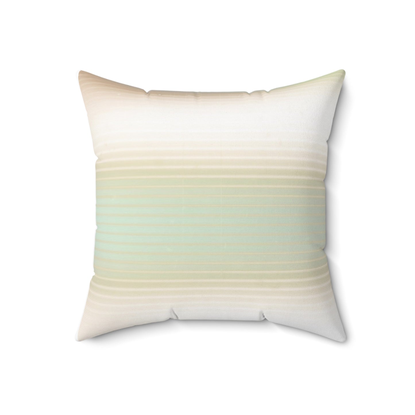 Neutral Ombre Stripes Decorative Throw Pillow