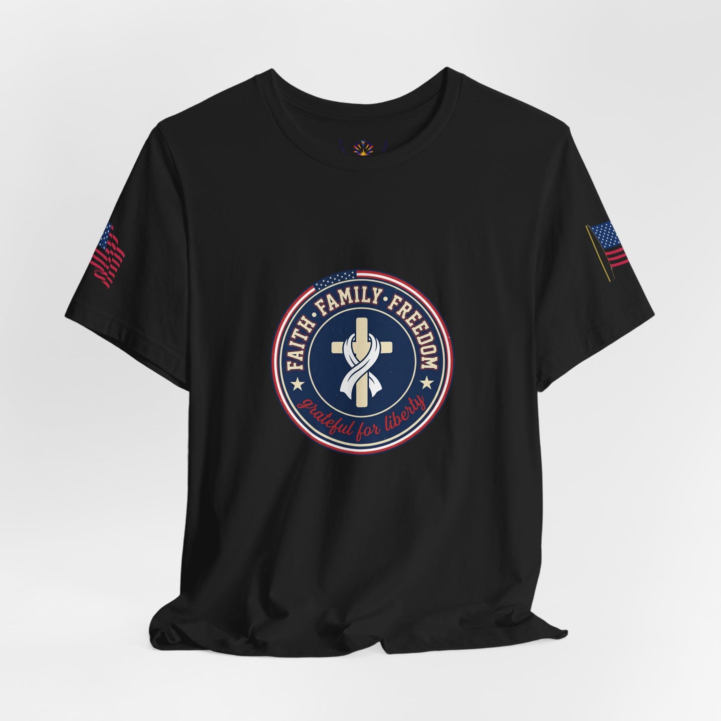 Faith Family Freedom Tee | Patriotic, Faith-Based July 4th Vintage Americana
