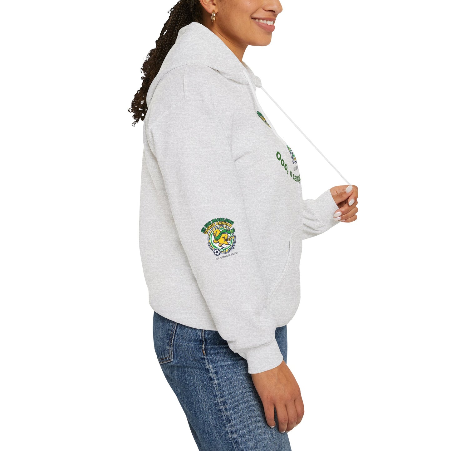 Brazil Retro Soccer Hoodie | national colors, supporters