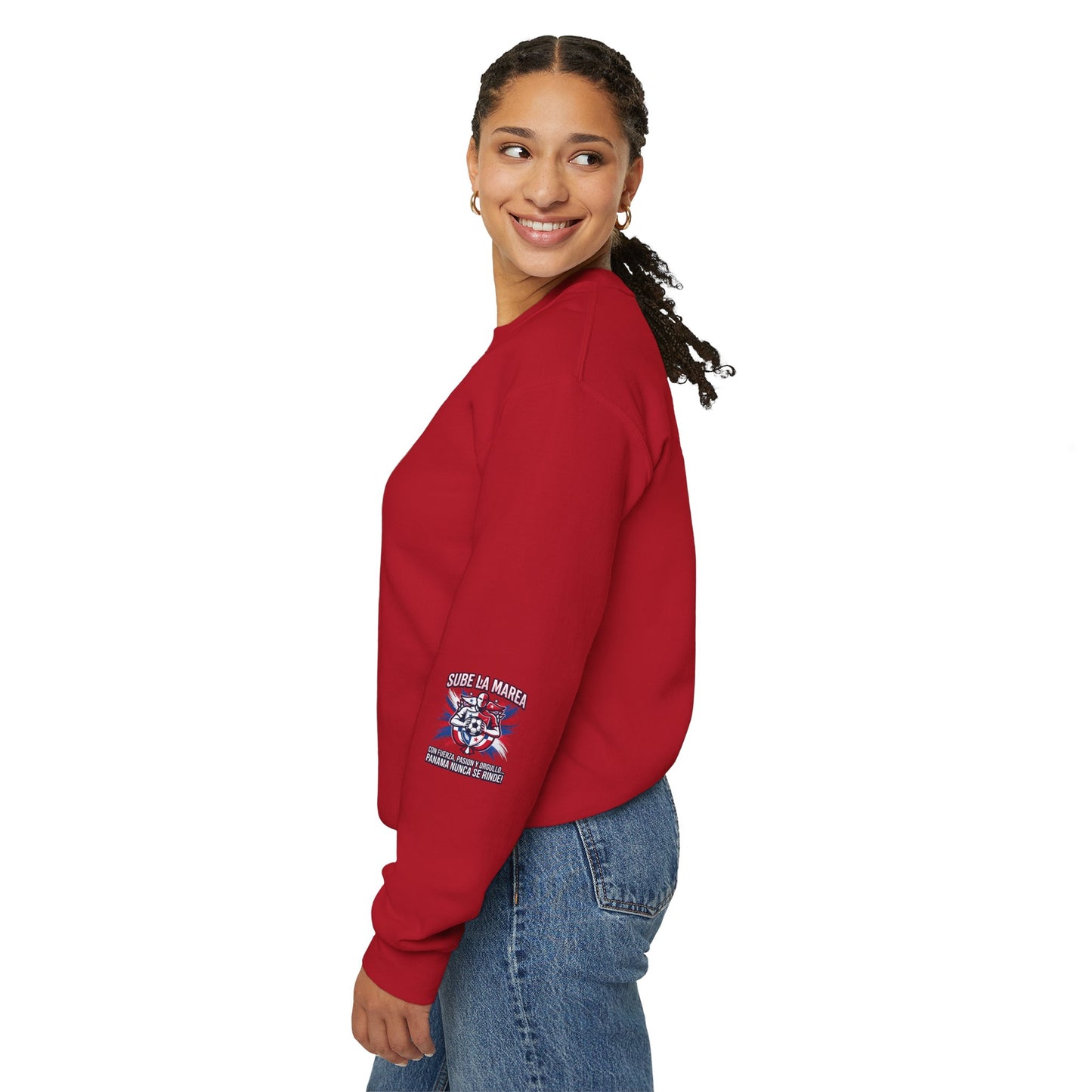 Sube La Marea Soccer Crewneck, Panama Country Pride, Retro Championship