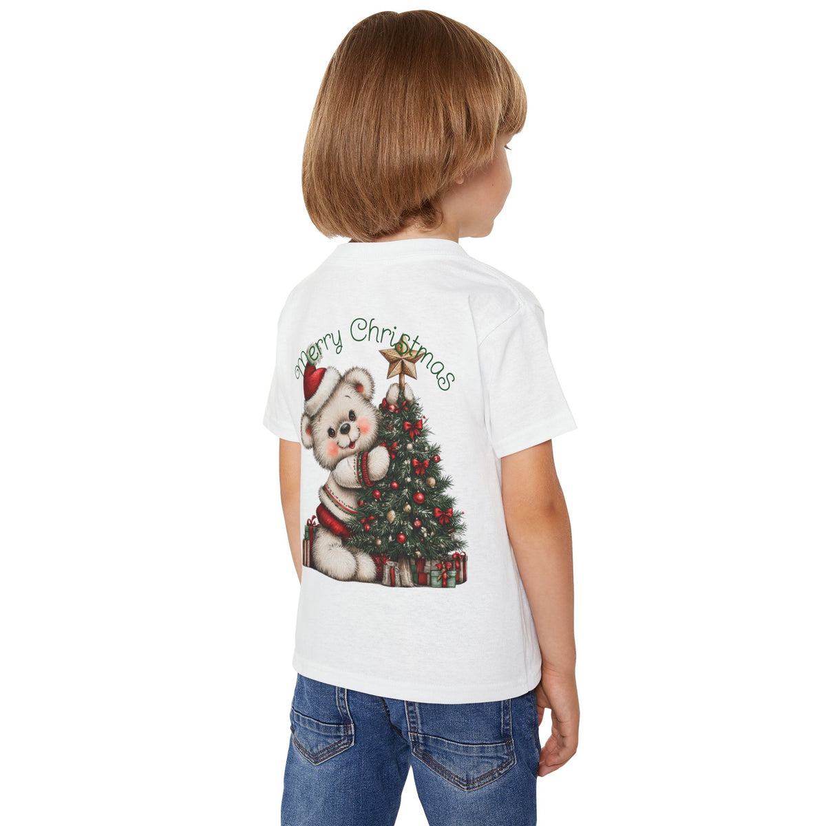 Merry Christmas Bear Toddler T-Shirt